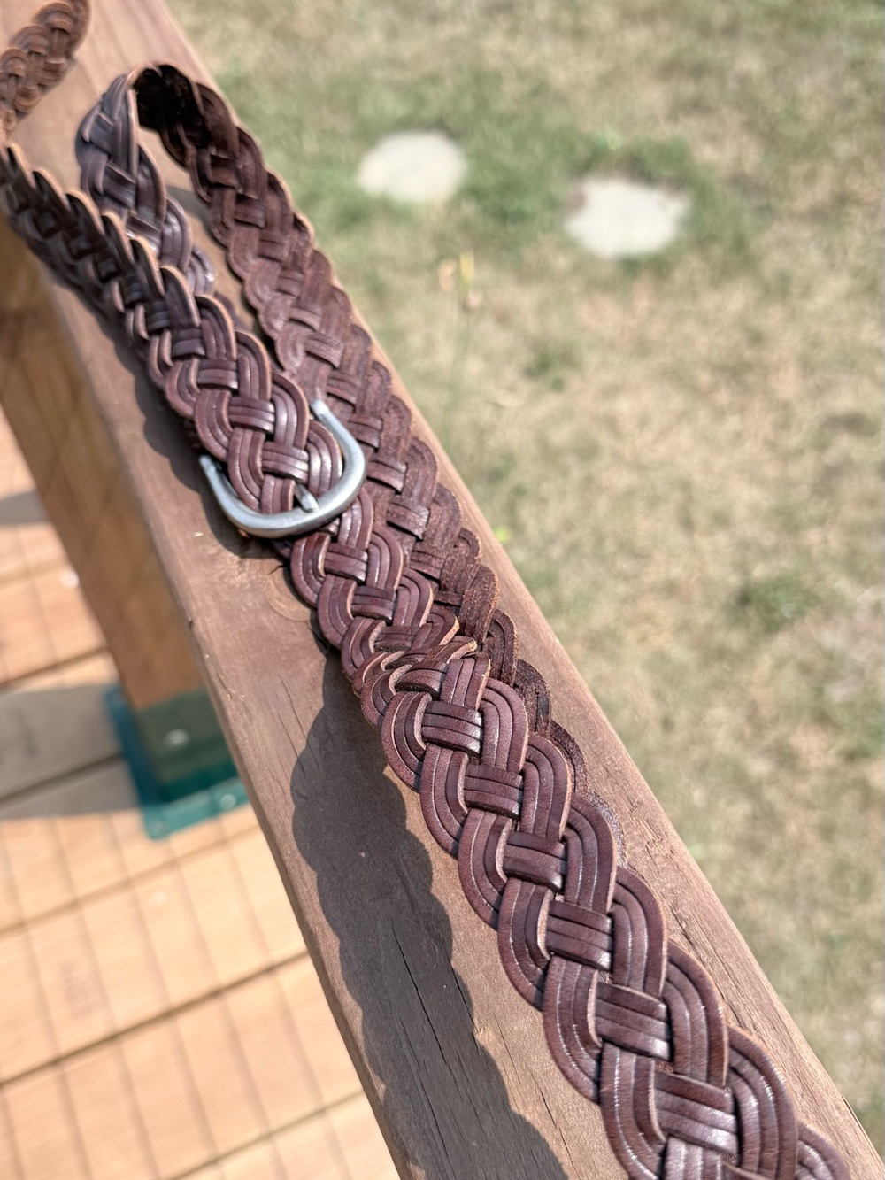 Vintage Cherokee Brown Braided Belt